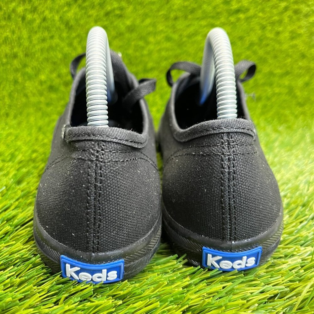 Keds Champion Canvas Womens Size 9.5 Black Athletic Walking Shoes Sneakers - Picture 6 of 10